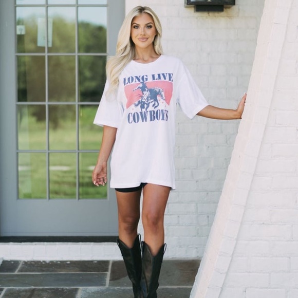 “Long Live Cowboys” Oversized T-Shirt - Picture 3 of 8